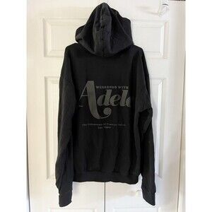 Weekends with Adele Las Vegas Residency hoodie size L Black Gray Graphic NEW